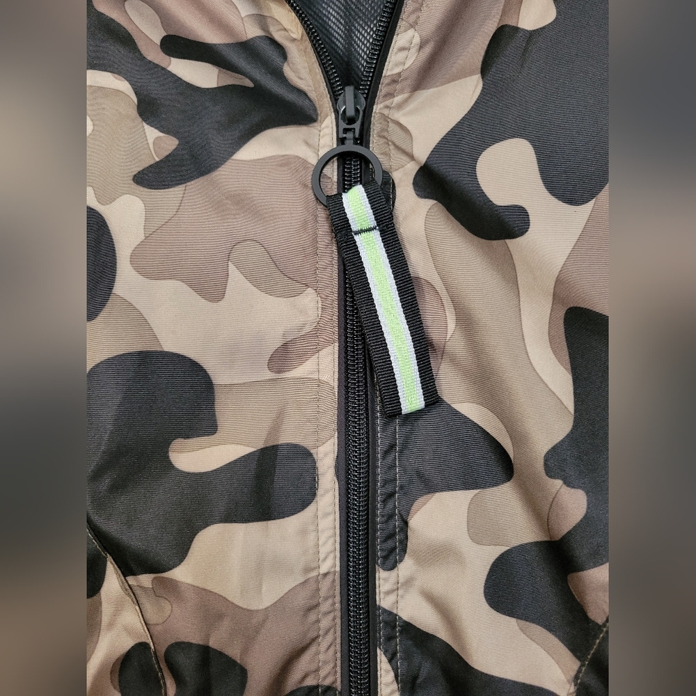 Blanc Noir Sport Camouflage Wind Cropped Jacket Womens XS Full Zip Gorpcore - Picture 3 of 7